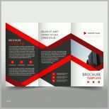 Ideal Red Trifold Prospekt Broschüre Vorlage