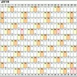 Kreativ Kalender 2018 Zum Ausdrucken In Excel 16 Vorlagen