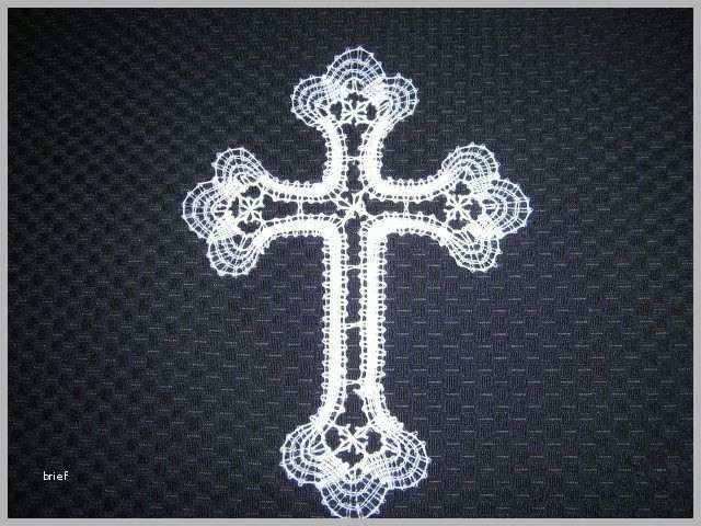 Kreativ Von Mirg Geklöppeltes Kreuz Nach Altem Erzgebirger Muster