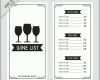 Kreativ Weinkarte Vorlage Mit Drei Gläsern