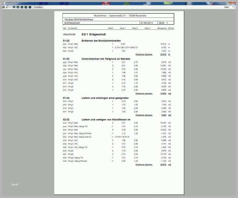 Limitierte Auflage Excel Aufmaß Vorlage – De Excel