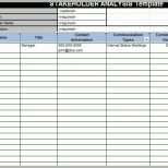 Limitierte Auflage Stakeholderanalyse Excel Vorlage – De Excel