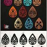 Modisch 10 Leather Wood Earring Templates Vector Digital Svg Dxf