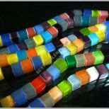 Modisch 60 Katzenauge Perlen WÜrfel 6mm Mehrfarbig Glas Kette