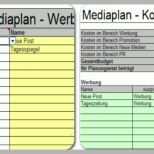 Modisch Der Genial Einfache Mediaplan Pro Unter Excel Me Nplanung