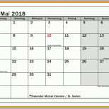 Neue Version 12 Kalender Monat Mai 2018