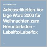 Neue Version Adressetiketten Vorlage Word 2003 Für Weihnachten Zum