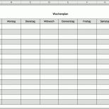 Neue Version Wochenplan Als Excel Vorlage