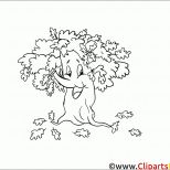 Original Cartoon Baum Herbstbilder Zum Ausdrucken