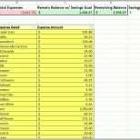 Original Haushalt Und Einsparungen Excel Tabelle Vorlage