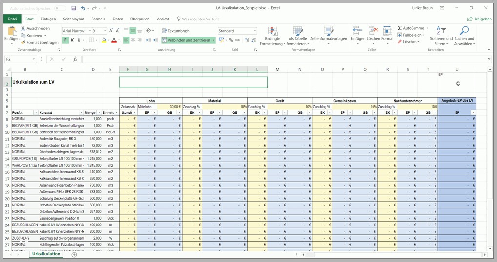 Perfekt Gaeb Ausschreibungen Export Gaeb In Excel