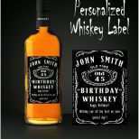 Perfekt Geburtstags Whiskey Etikett Personalisiertes