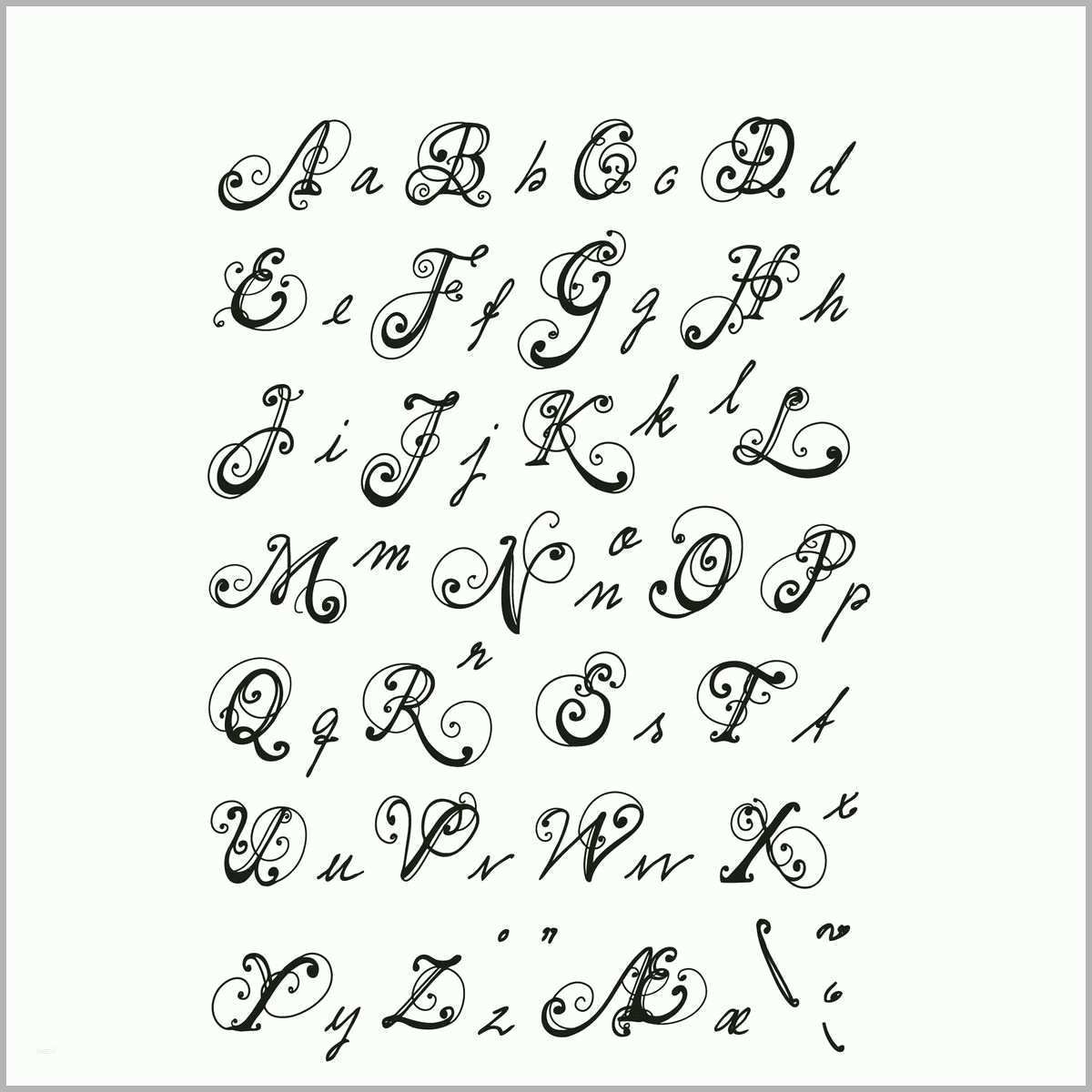 Perfekt Kalligraphie Alphabet Vorlagen Kostenlos Gut Buchstaben 1