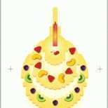 Perfekt Kirigami Pop Up Geburtstagskarte torte Vorlage Paper Art