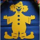 Phänomenal Fensterbild tonkarton Karneval Lachender Clown Gelb 29 Cm