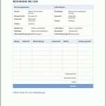 Phänomenal Rechnungsvorlage Word &amp; Excel Schweiz Kostenlos