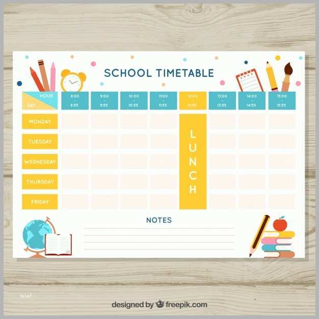 Phänomenal Schöne Schule Zeitplan Vorlage