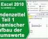 Phänomenal Stundenzettel Zeiterfassung In Excel Erstellen Teil 1