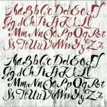 Schockieren 100 Rot Schwarz Kalligraphie Alphabet Buchstaben Gemalt