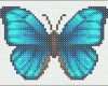 Schockieren Bügelperlen Vorlage Blauer Schmetterling