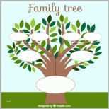 Schockieren Family Tree Template with Leaves Vector