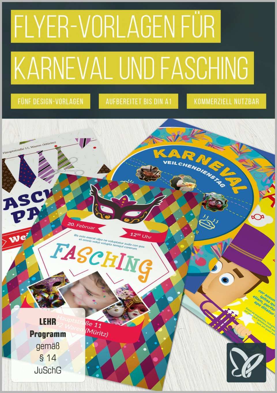 Schockieren Flyer Vorlagen Für Karneval Und Fasching