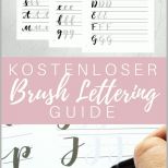 Schockieren Kostenloser Brush Lettering Guide Art