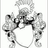 Schockieren Leeres Wappen Mit Verzierung Ausmalbild &amp; Malvorlage