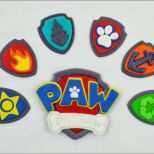 Selten Edible Paw Patrol Inspired Cake toppers Set with Shield Badge