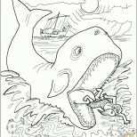 Selten Jona Im Wal Ausmalbilder Jonah In the Whale Coloring Pages