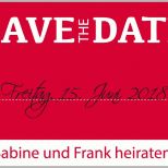 Selten Save the Date Postkarte In Rot Drucken Bei Line