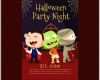 Selten Schöne Halloween Party Poster Vorlage Mit Flachen Design