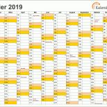 Sensationell Excel Kalender 2019 Kostenlos