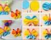 Sensationell Schmetterlinge Basteln Mit Kindern Filz Stoff Gelb Blau