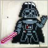 Spektakulär Darth Vader Star Wars Perler Beads by the Lonely