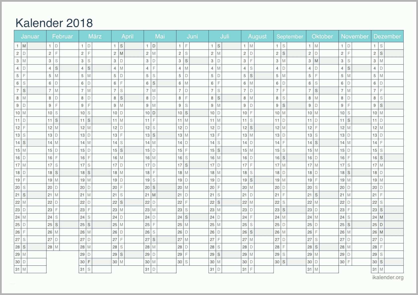 Spektakulär Urlaubsantrag 2017 Excel Kalender 2018 Zum Ausdrucken 7