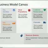 Spezialisiert Editable Business Model Canvas Powerpoint Template