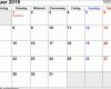 Spezialisiert Kalender Januar 2019 Als Excel Vorlagen