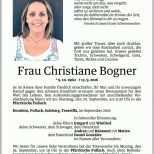 Tolle Christiane Bogner todesanzeige Vn todesanzeigen