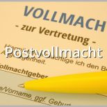 Tolle Postvollmacht Muster Musterix