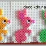 Überraschen Easter Bunny ornaments Hama Perler Beads by Deco Kdot