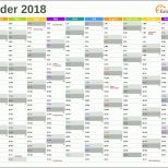 Überraschen Excel Kalender 2018 Kostenlos