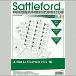 Überraschen Sattleford 600 Adress Etiketten 70x36 Mm Universal Für
