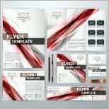 Überraschen Set Briefpapier Design Vorlagen Flyer Broschüre