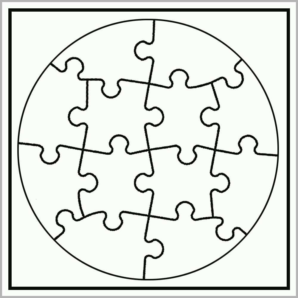 Überraschen white line puzzle kreis zum selbst bemalen 6
