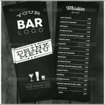 Ungewöhnlich Bistro Lounge Bar Getränkekarte Cocktailkarte