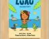 Unglaublich Cartoon Hula Tänzer Luau Plakat Vorlage