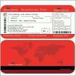 Unglaublich Einladungskarten Geburtstag Boarding Pass Flugticket Rot