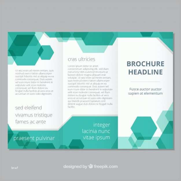 broschure vorlage mit geometrischen stil