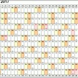 Unvergleichlich Kalender 2017 Zum Ausdrucken In Excel 16 Vorlagen